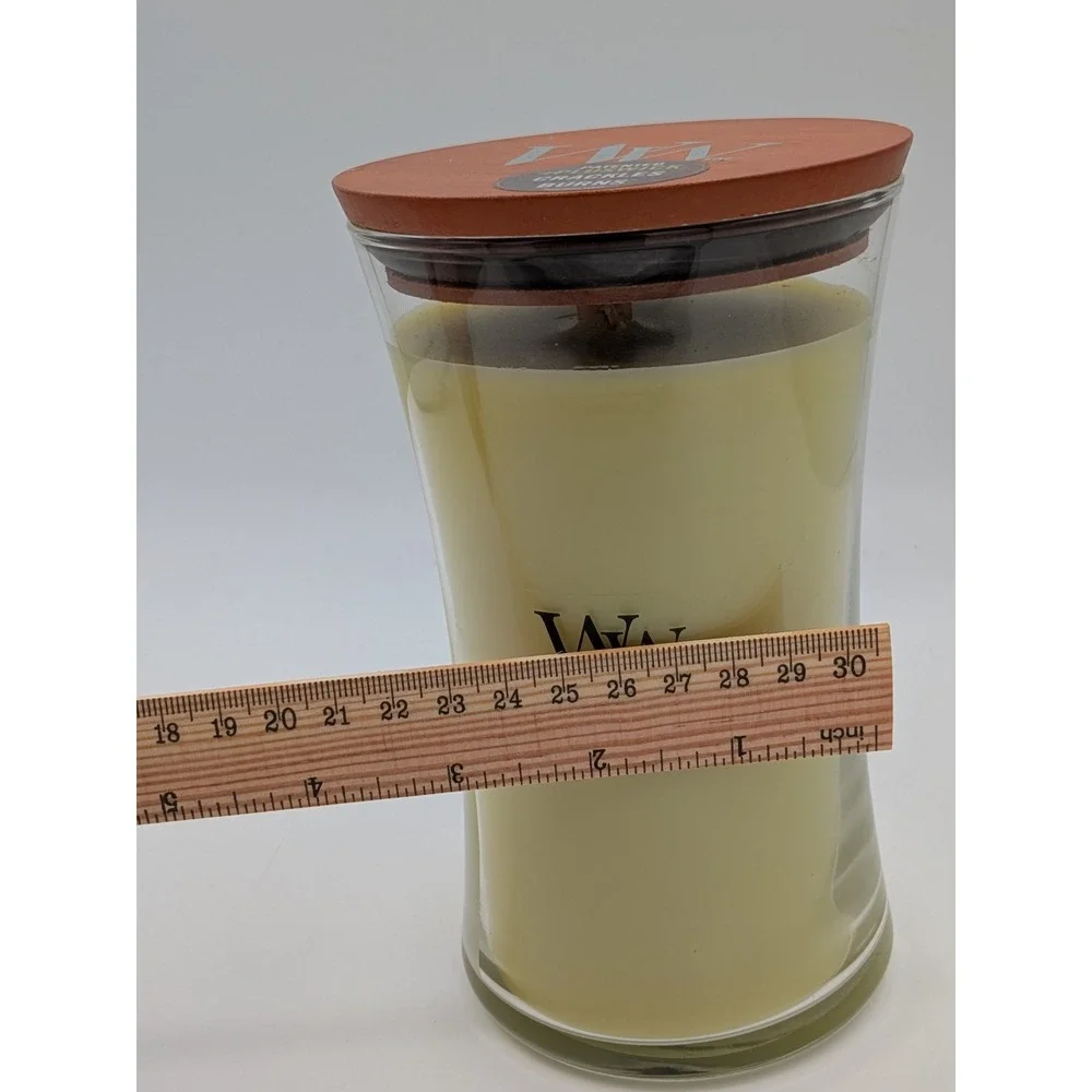 WoodWick Warm Wool Large Jar Candle 21.5 oz wick Technology Crackles as it Burns